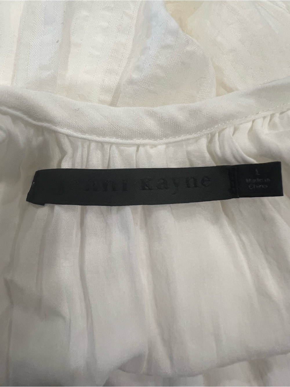 Jenni Kayne White Drift Maxi Dress Sz Large - Picture 14 of 14